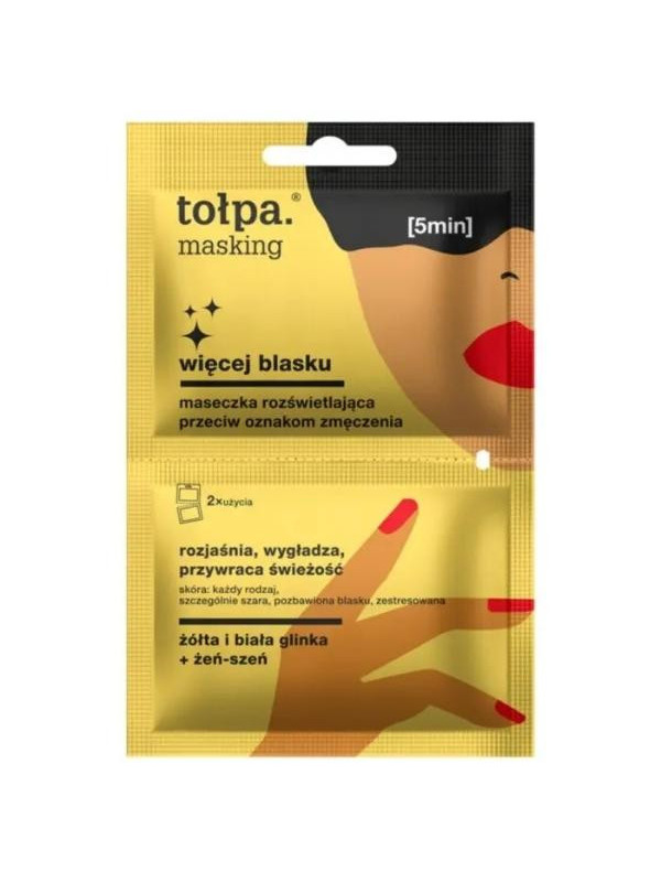 Tołpa Masking Verhelderend masker tegen tekenen van vermoeidheid 2x5 ml