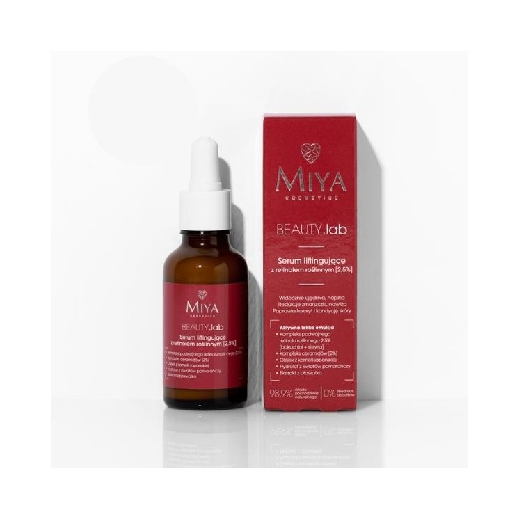 Miya Cosmetics Lifting Serum met plantaardig retinol 5 %