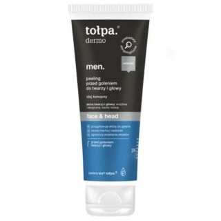 Tołpa Dermo Men . Face&head Peeling voor het scheren van gezicht en hoofd