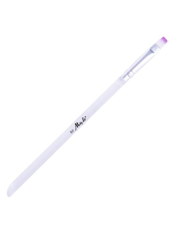 MollyLac Square gel brush /8/ transparent white-violet