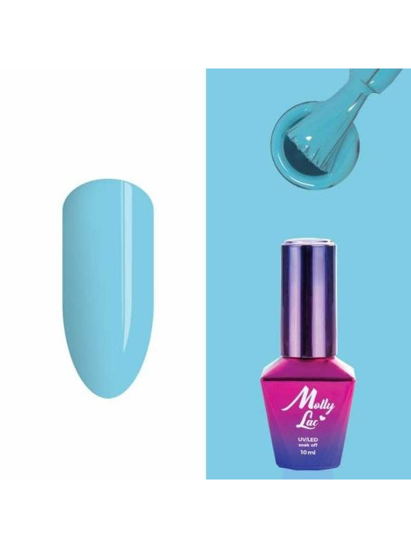 MollyLac /114/ Welcome to Ibiza Hybrid Nail Polish Sea Wave 10 ml