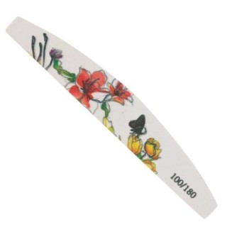 MollyLac Bezpieczny Pakiet Nail file 100/180 flower boat 1 pc