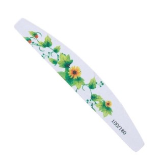 MollyLac Bezpieczny Pakiet Nail file 100/180 boat Flowers 1 pc