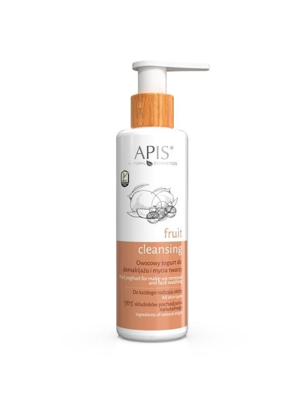 Apis Fruit Cleansing fruityoghurt voor het verwijderen van make-up en gezichtsreiniging 150 ml