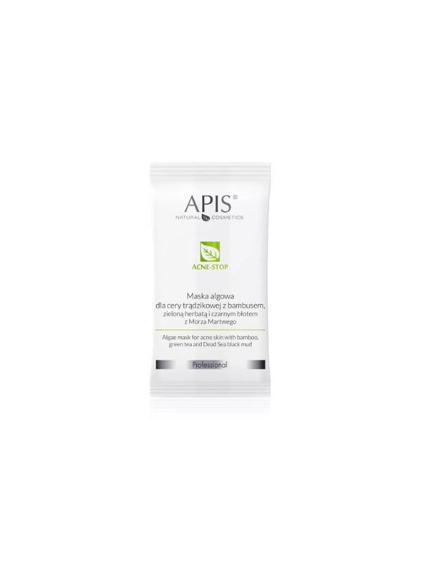 Apis Acne- Stop Algenmasker voor de acnehuid met bamboe en groene thee