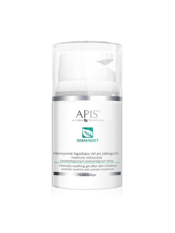 Apis Dermasoft intensief kalmerende gel na behandelingen: esthetische geneeskunde en cosmetologie die de huid irriteren