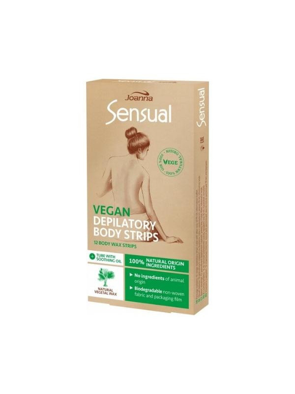 Joanna SENSUAL Wax strips for body depilation Vege