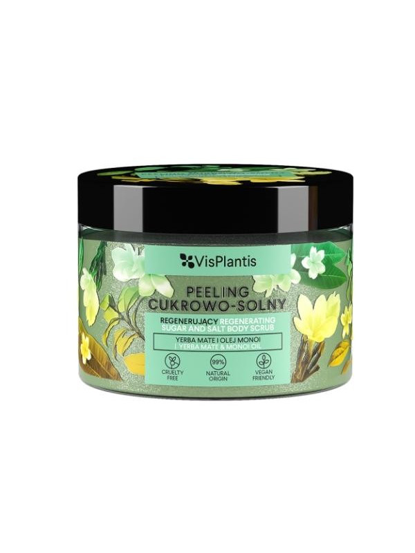 Vis Plantis regenerating sugar-salt body Peeling Yerba Mate and Monoi Oil