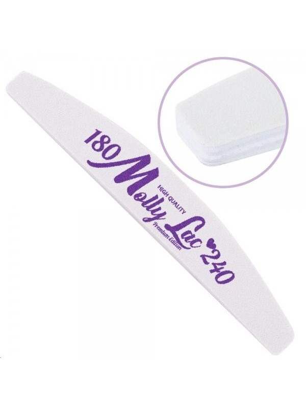 MollyLac Nail file boat purple center 180/240 CU-11