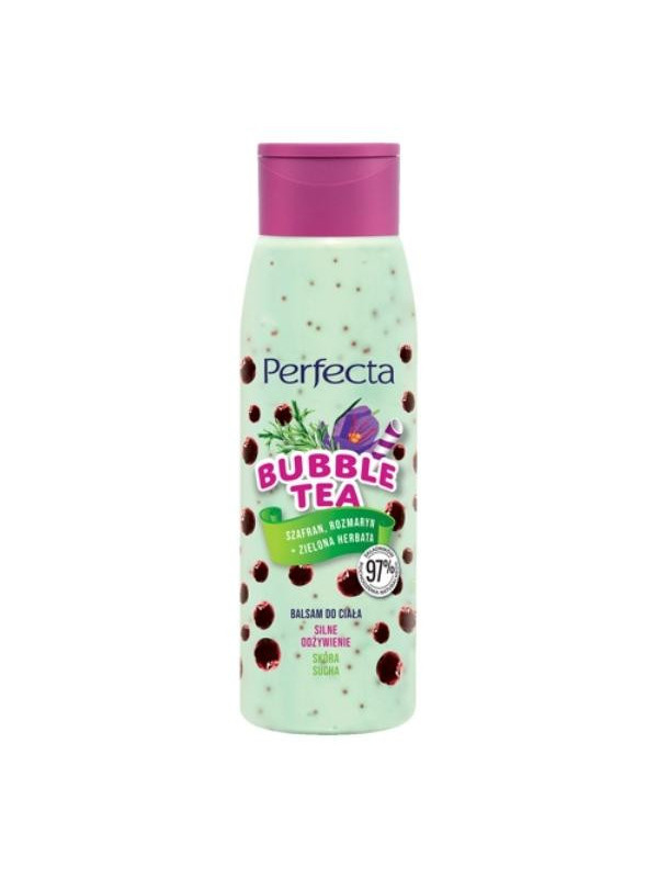 Perfecta Bubble Tea Voedende Bodylotion Saffraan, Rozemarijn