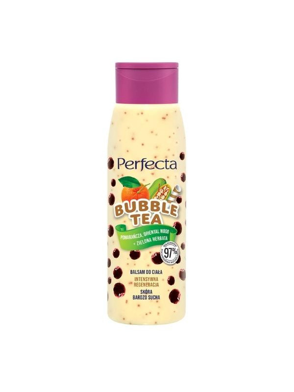 Perfecta Bubble Tea regenererende bodylotion oranje, oriëntaals Wood