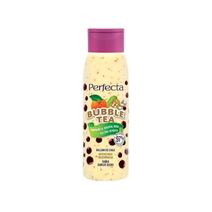 Perfecta Bubble Tea regenerating Body Lotion Orange, Oriental Wood