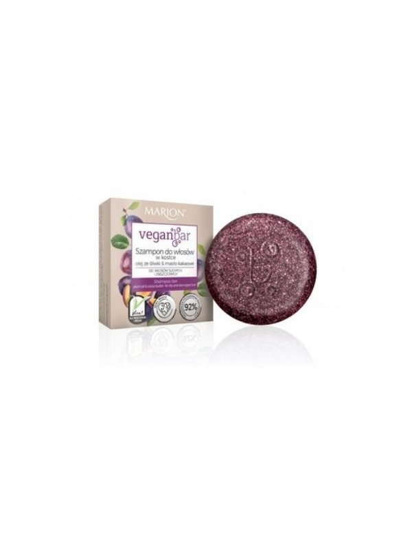 Marion Veganbar Bar Shampoo Plum Oil & Cocoa Butter