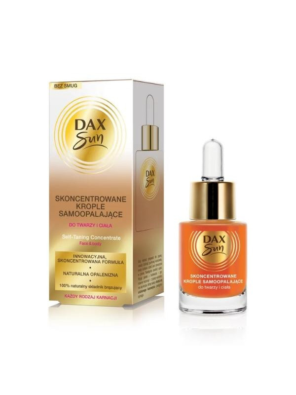 Dax Sun concentrated self-tanning drops for face and body