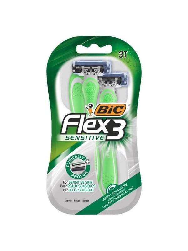 BIC Flex3 Sensitive Scheermes 3 stuks