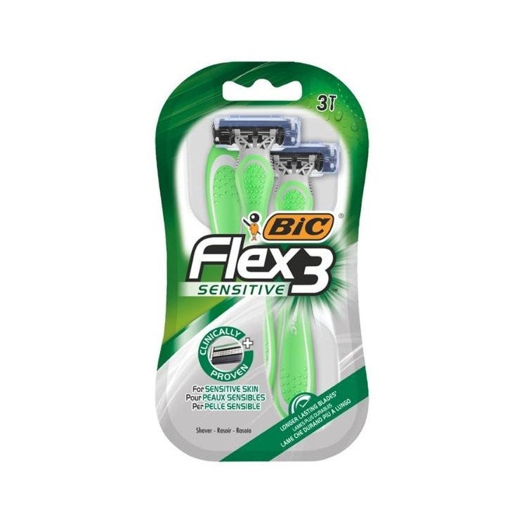 BIC Flex3 Sensitive Razor 3 pieces