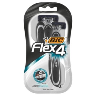 BIC Flex4 Razor 3 pieces