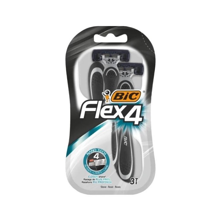 BIC Flex4 Razor 3 pieces