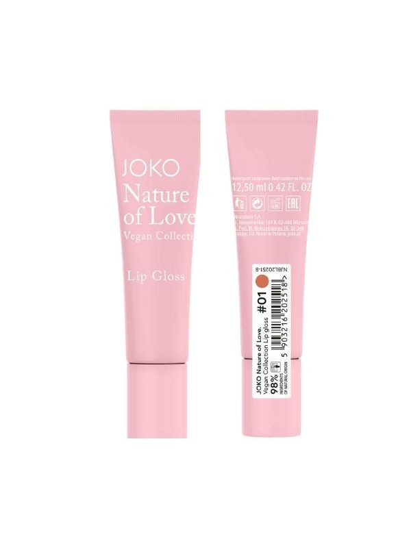 Joko Nature of Love Vegan Collection Lip gloss /01/