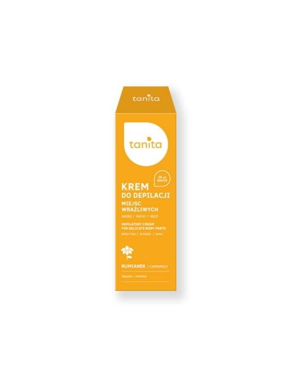 Tanita Camomile Cream for depilation of sensitive areas protects the skin