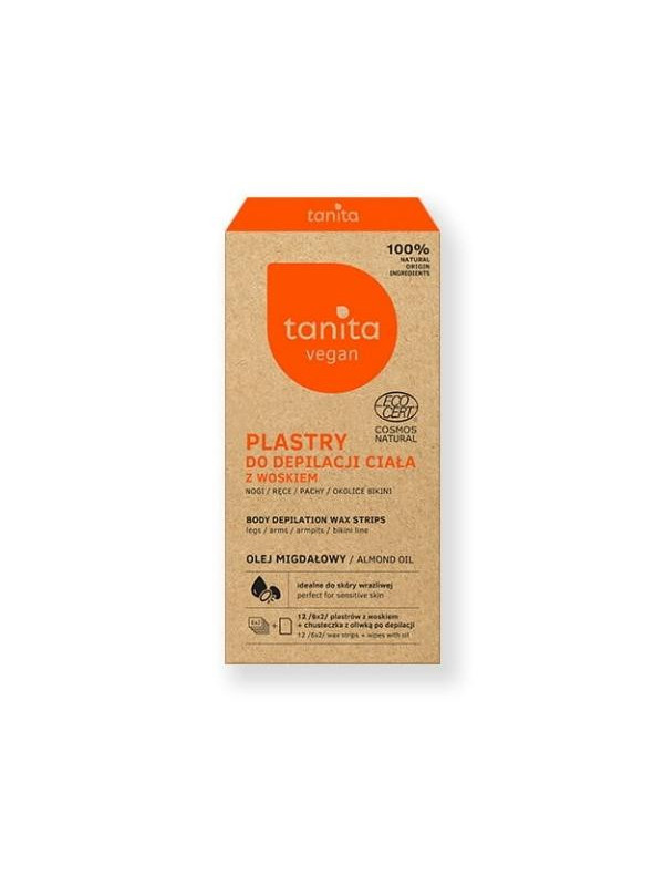 Tanita Vegan Strips with wax for body depilation 12 patches