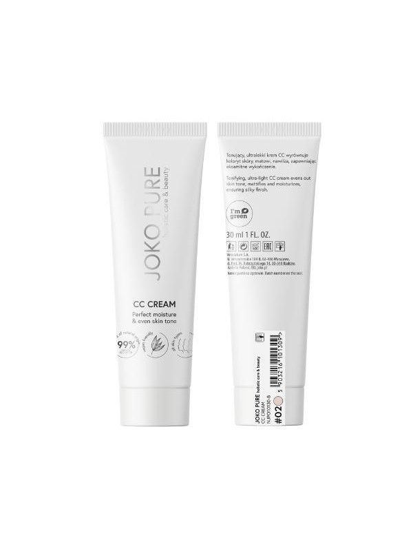 Joko PURE Holistic Care & Beauty toning ultra-light CC Cream /02/ 30 ml