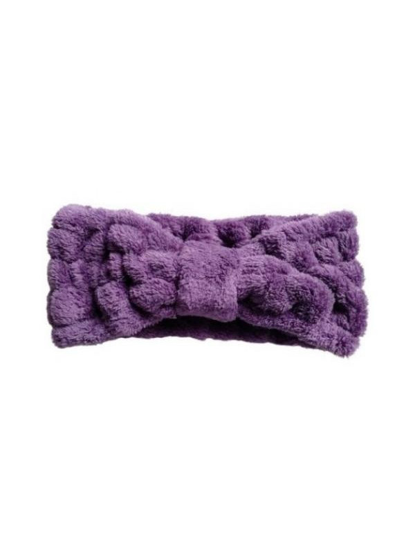 Aura Hairband Violet perfectly protects the hair from the face