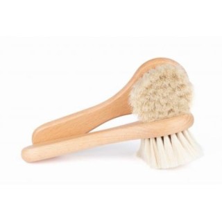 HHUUMM Brush for massaging and washing the face with goat hair No.12