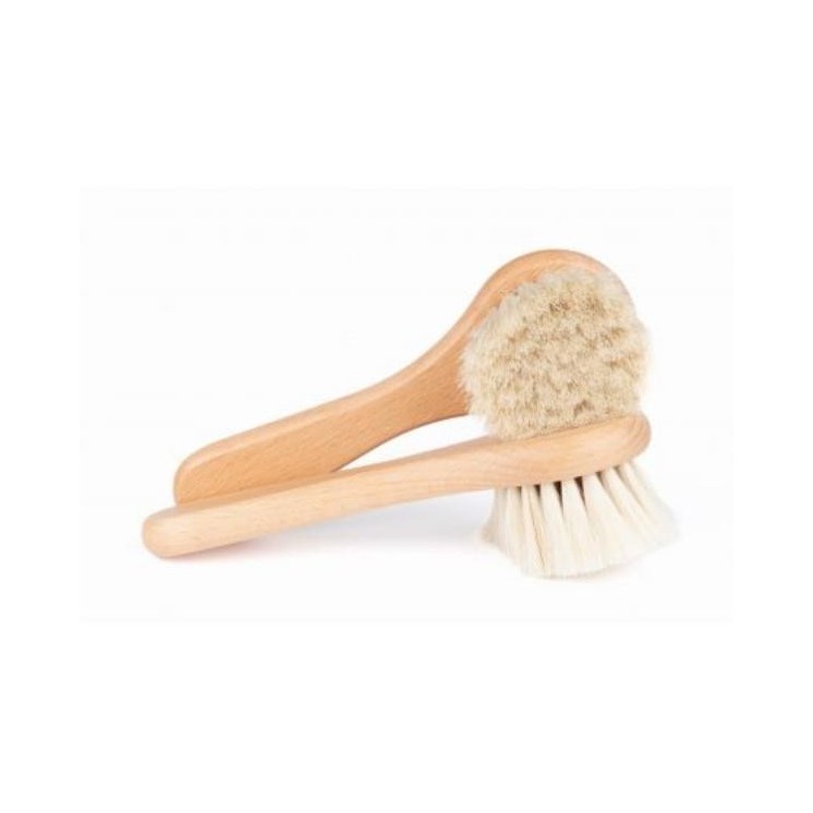 HHUUMM Brush for massaging and washing the face with goat hair No.12