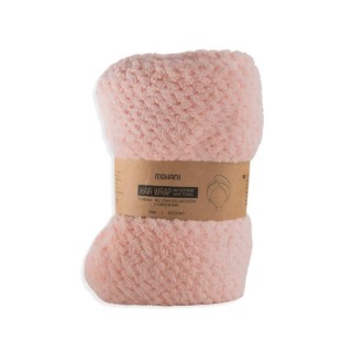 Mohani Turban Microfiber Hair Towel Pink verzorgt je haar