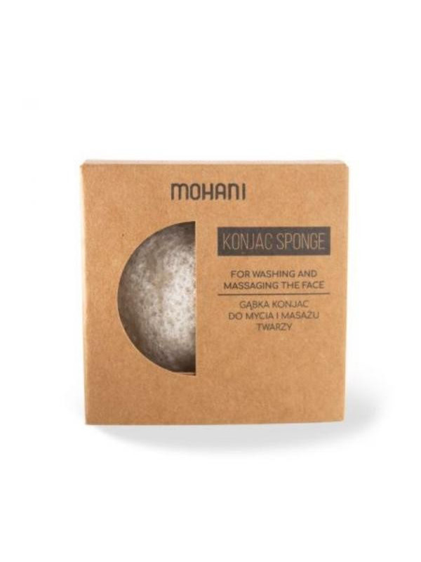 Mohani Natural Konjac Sponge voor het reinigen en masseren van het gezicht