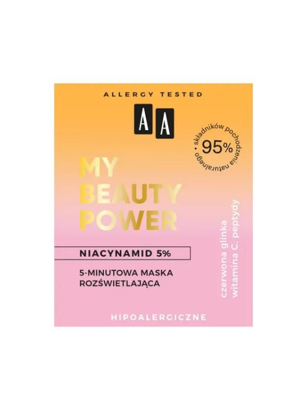 AA My Beauty Power 5 -minute brightening mask