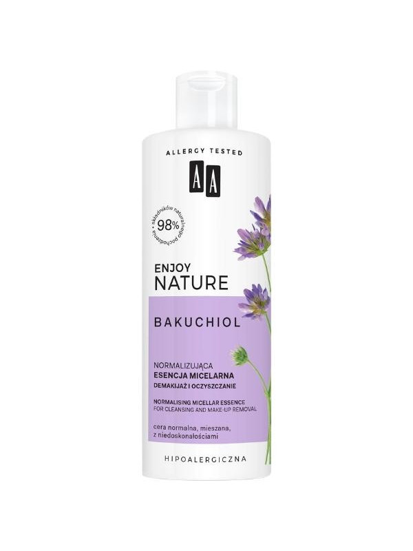 AA Enjoy Nature Bakuchiol Normalizing Micellar Essence Make-up Removal and Cleansing