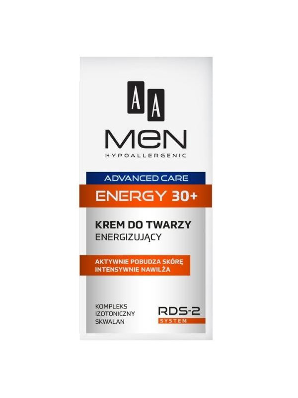 AA Men Advanced Care Energy 30+ Verkwikkende gezichtscrème