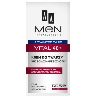 AA Men Advanced Care Vital 40+ Anti-wrinkle face cream