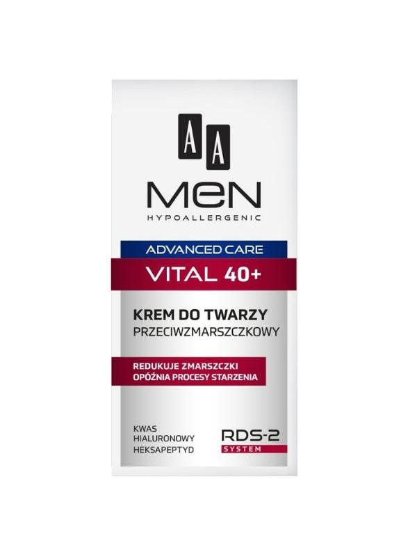 AA Men Advanced Care Vital 40+ Anti-wrinkle face cream