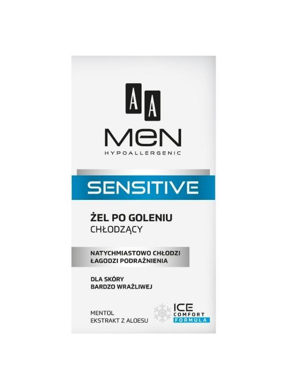 AA Men Sensitive Verkoelende Aftershave Gel