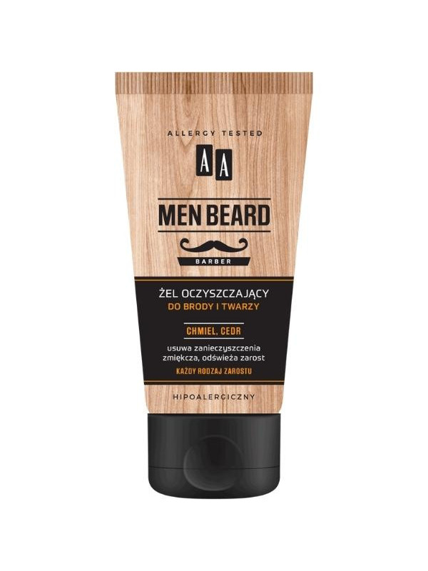 AA Men Beard Barber Reinigingsgel voor baard en gezicht