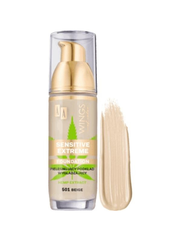 AA Wings of Color Sensitive Extreme Smoothing foundation /501/ Beige