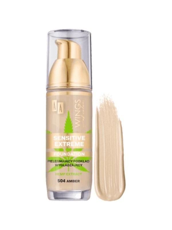 AA Wings of Color Sensitive Nourishing Smoothing Foundation /504/ Amber