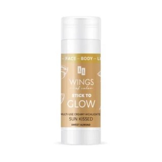 AA Wings of Color Stick to Glow cream Sun Kissed Sweet Almond face and body highlighter