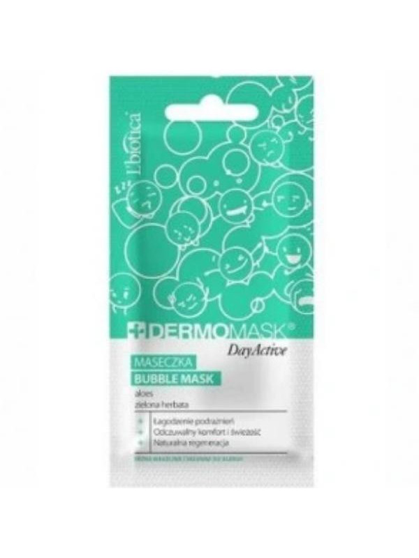 L'biotica Dermomask Bubble Mask Aloë & Groene Thee 10 ml