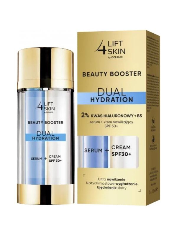 Long 4 Skin 2% hyaluronzuur + B5- Serum + hydraterende crème SPF30