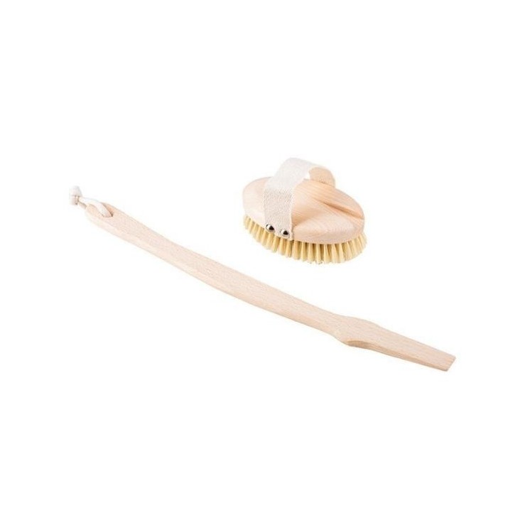 HHUUMM Body massage brush with stick no.4 soft 1 piece