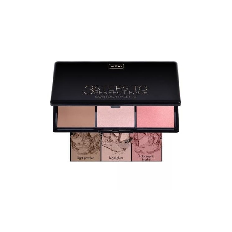 Wibo 3 Steps to Perfect Face Light face contouring palette