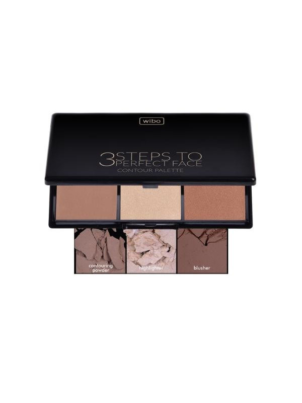 Wibo 3 Steps to Perfect Face Face contouring palette Dark