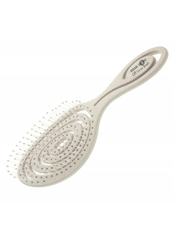 Head Jog Oatmeal Biodegradable Hair Brush 1 piece