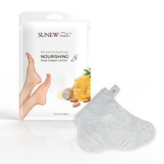 Sunew Med+ intensively regenerating Sweet Almond and Royal Jelly foot mask