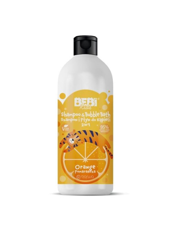 Barwa Bebi Kids Shampoo en Badschuim 2in1 Oranje 500 ml