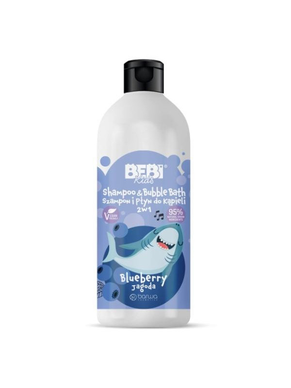 Barwa Bebi Kids Shampoo and Bath Foam 2in1 Jagoda 500 ml